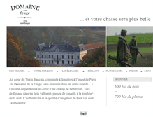 Tablet Screenshot of domainedelafeuge.fr